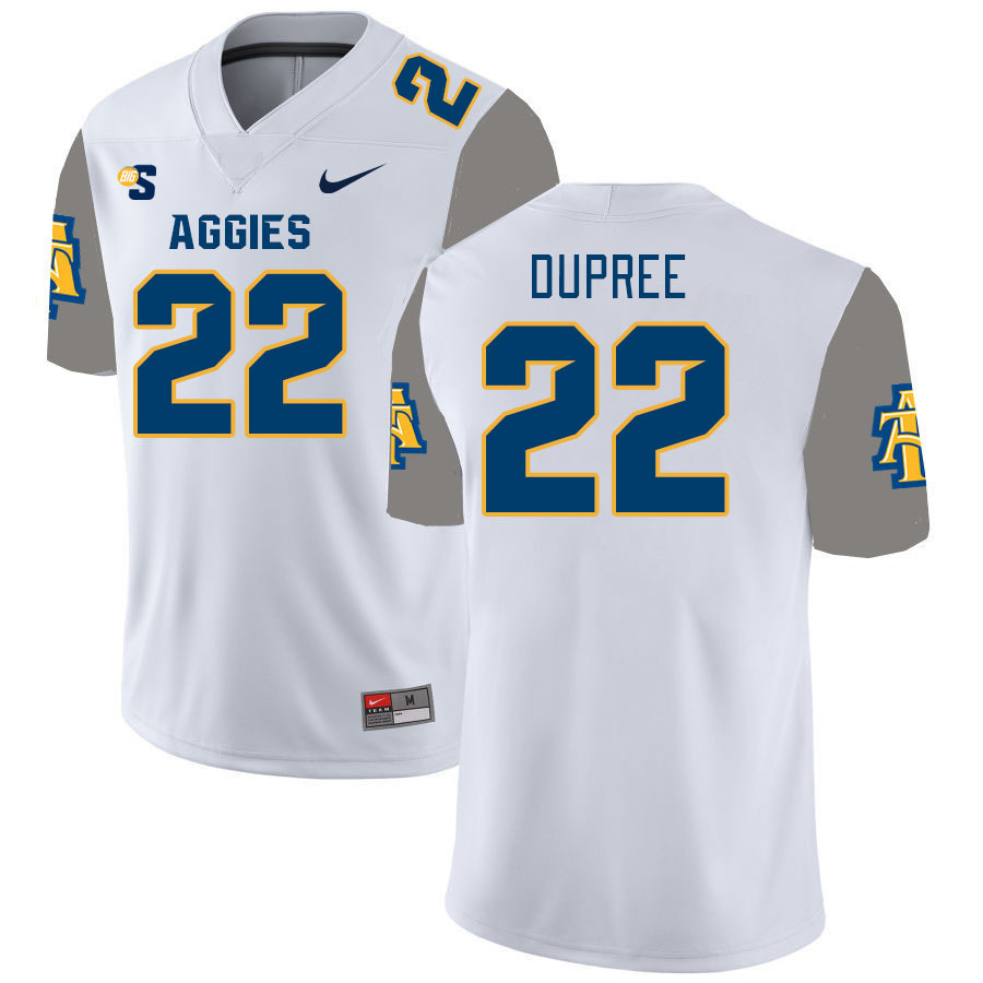 Men-Youth #22 AJ Dupree North Carolina A&T Aggies 2023 College Football Jerseys Stitched-White